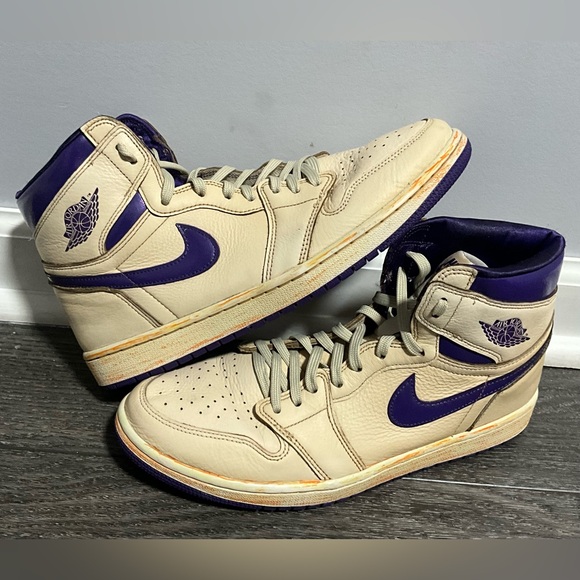 Nike Jordan 1 Retro High OG Metallic Purple 2021,unisex SIZE 12(CM 29 - Picture 8 of 16